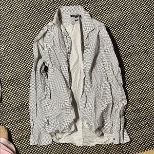 Michael Kors Black and White Polka Dot Shirt